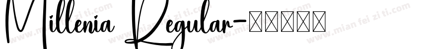 Millenia Regular字体转换